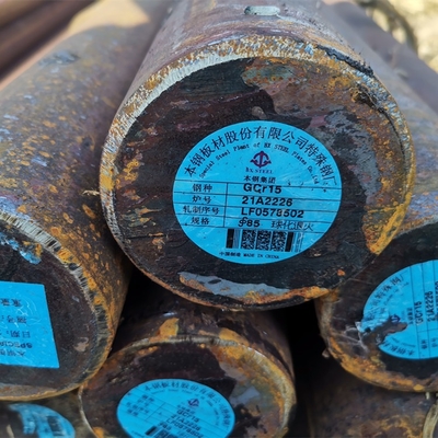 Gcr15 SUJ2 Rodas redondas de rolamento de aço de alta resistência laminadas a quente 100cr6 SAE52100 Barras redondas de aço