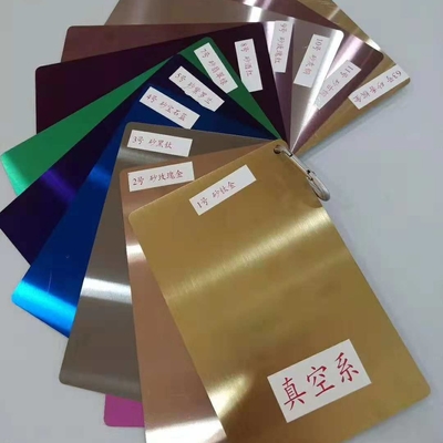 Folha de aço inoxidável de espelho de ouro ASTM Standard AISI 304 8K Folha de aço inoxidável de espelho de ouro