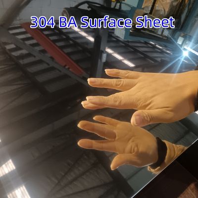 304 BA Superfície Espelhada DIN1.4301 Chapa de Aço Inoxidável Metal 0,6mm 1220*2440mm