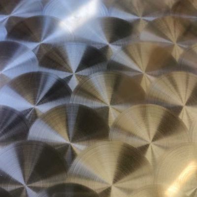 No. 8K Espelho Cor 201 304 Chapa de aço inoxidável CD Placa de laser de círculo para projeto arquitetônico