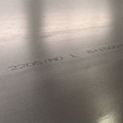 Aço frente e verso da placa de aço do duplex do RUÍDO 1,4462 2205 propriedades de aço inoxidável frente e verso da placa 2205