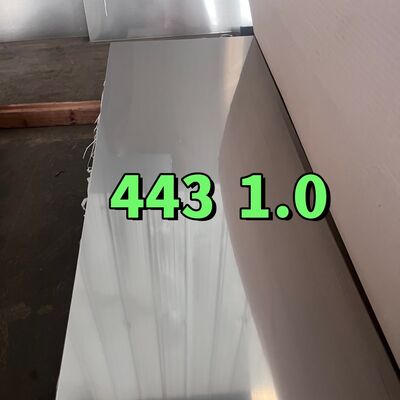 ASTM A240 laminado a frio SUS443 UNS S44330 DIN1.4611 X2CrTi21 Chapa de aço inoxidável 1.2*1220mm