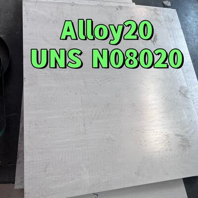 Ligação 20 Placa Incoloy20 Carpenter20Cb-3 UNSN08020 2.4460 8MM X 1500 X 6000MM