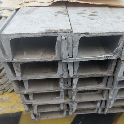 Canal em U de aço inoxidável laminado a alta temperatura 100*53*6mm da barra do canal de ASTM A276 TP316L