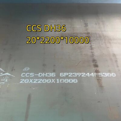Chapa de Aço Naval DH36 com Limite de Elasticidade de 355MPa e Chapa de Aço Estrutural para Casco Testada ao Impacto