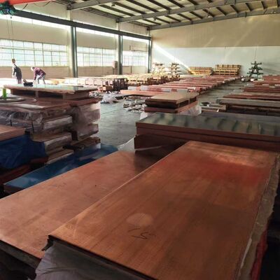 Chapa de Cobre Puro C1100 T2 99,9% Cu Laminada a Quente 0,5mm - 20mm Espessura 600mm Largura