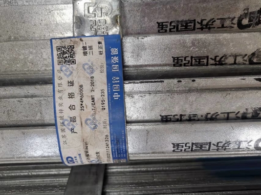 Ferro galvanizado mergulhado quente liso de aço suave laminado a alta temperatura de barra 6m de ASTM
