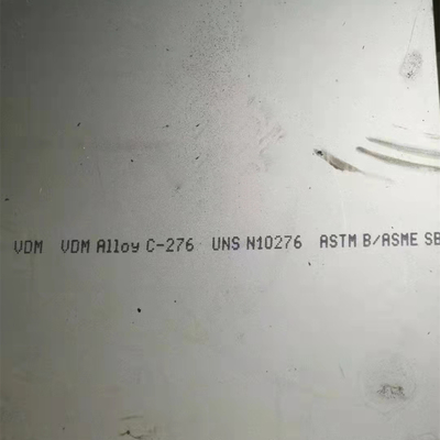 Grau Hastelloy C-276 Liga ASTM B575 UNS N10276 Chapa de liga