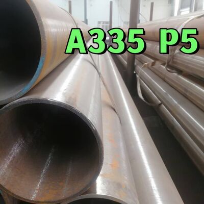 12” XXS ASTM A335 P5 1Cr5Mo T5 Tubo de aço liga sem costura PE Tubo de aço sem costura usado para caldeira