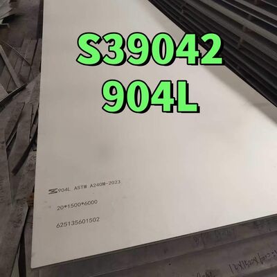 AISI 904L 20mmx4ftx8ft Chapa de aço inoxidável laminada a quente