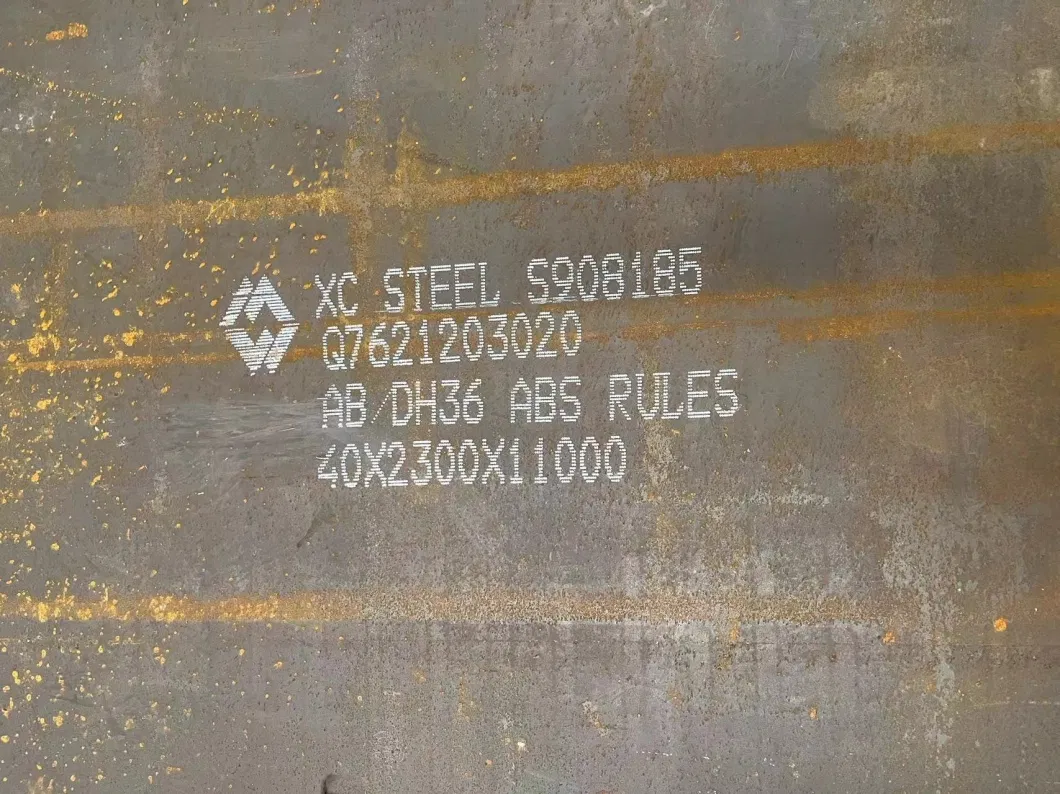Material de chapa de aço de alta resistência para transporte Eq70 ABS 12600 X 3000 X 70mm Com 3,2 Cert 1