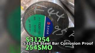 Barra de aço inoxidável S31254 SMO254 300mm